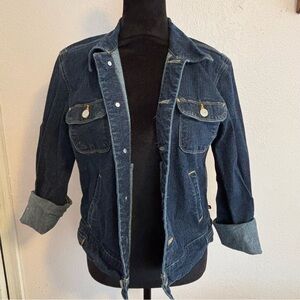 Polo Ralph Lauren Classic Dark Wash Denim Trucker preppy capsule Jacket Large